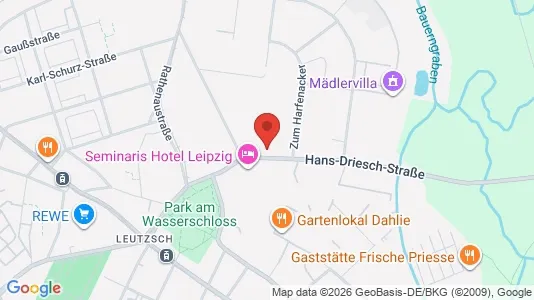 Apartments for rent i Leipzig - kort over placeringen
