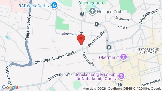 Apartments for rent i Görlitz - kort over placeringen
