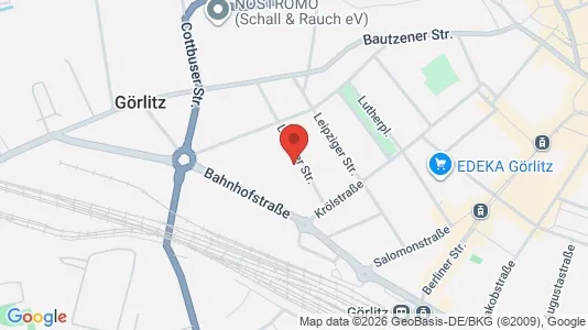 Apartments for rent i Görlitz - kort over placeringen