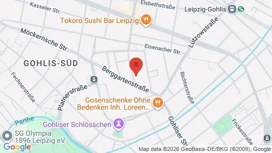 Apartments for rent i Leipzig - kort over placeringen