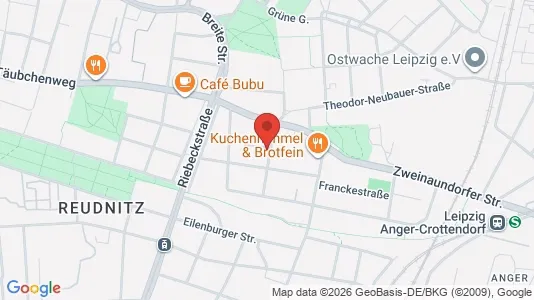 Apartments for rent i Leipzig - kort over placeringen