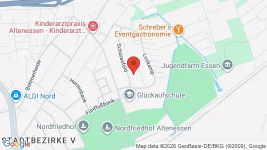 Apartments for rent i Essen - kort over placeringen