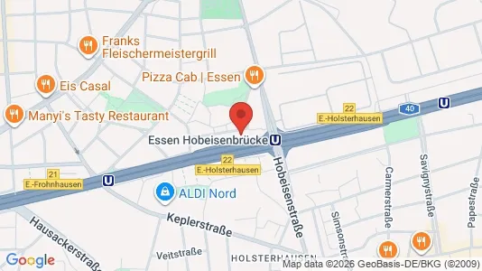 Apartments for rent i Essen - kort over placeringen