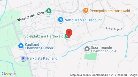 Apartments for rent i Chemnitz - kort over placeringen