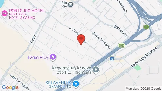 Apartments for rent i Patras - kort over placeringen