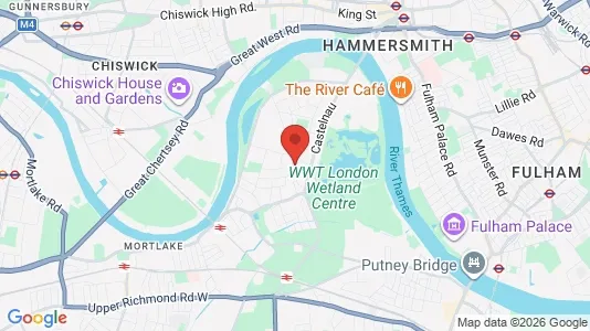Houses for rent i London SW13 - kort over placeringen