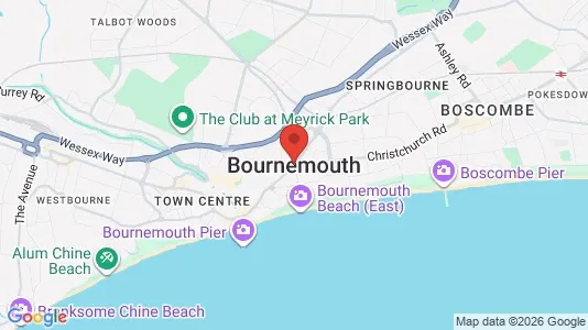 Houses for rent i Bournemouth - Dorset - kort over placeringen