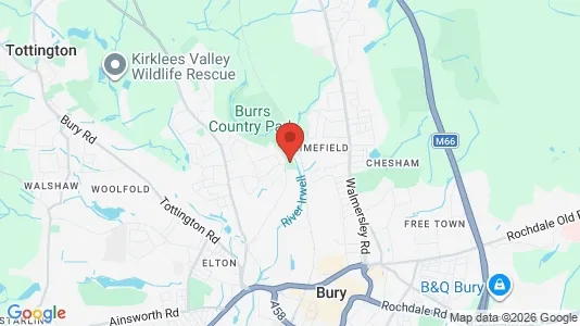 Houses for rent i Bury - Lancashire - kort over placeringen