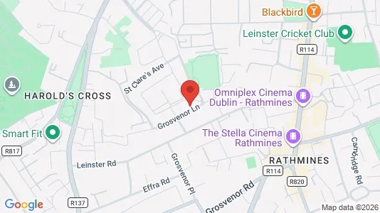 Apartments for rent i Dublin 6 - kort over placeringen