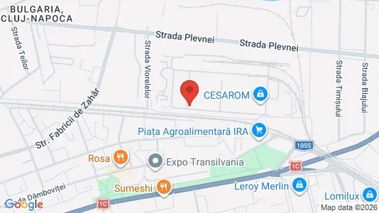 Apartments for rent i Cluj-Napoca - kort over placeringen