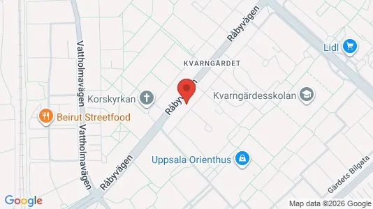 Apartments for rent i Uppsala - kort over placeringen