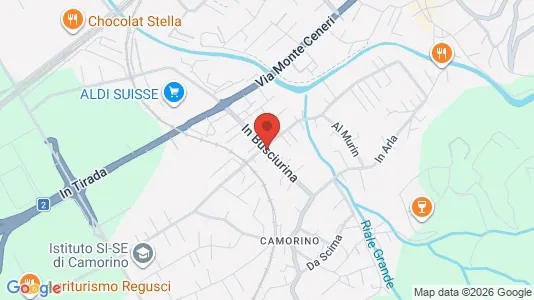 Apartments for rent i Bellinzona - kort over placeringen