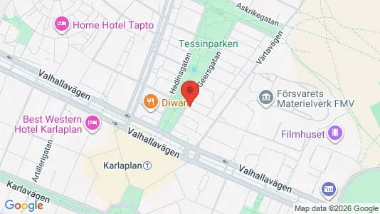 Apartments for rent i Gärdet/Djurgården - kort over placeringen