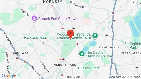 Houses for rent i London N4 - kort over placeringen