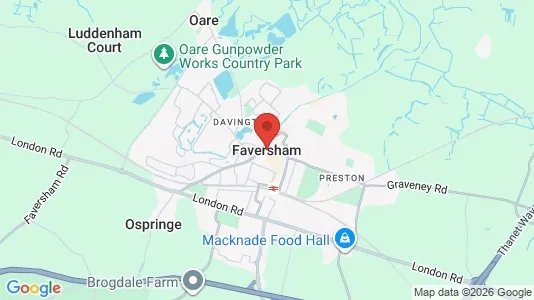Houses for rent i Faversham - Kent - kort over placeringen