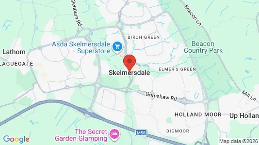 Houses for rent i Skelmersdale - Lancashire - kort over placeringen