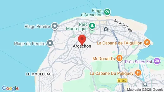 Apartments for rent i Arcachon - kort over placeringen