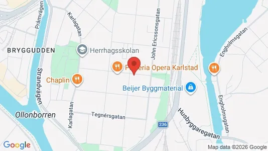 Apartments for rent i Karlstad - kort over placeringen