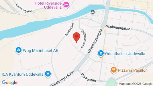 Apartments for rent i Uddevalla - kort over placeringen