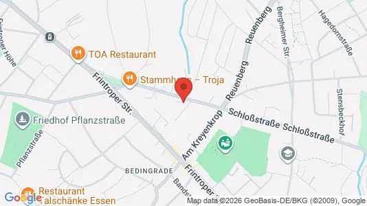 Apartments for rent i Essen - kort over placeringen