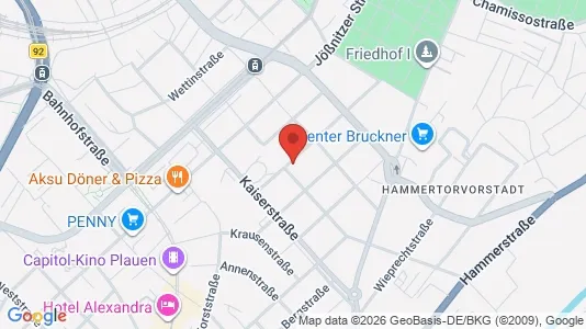Apartments for rent i Vogtlandkreis - kort over placeringen
