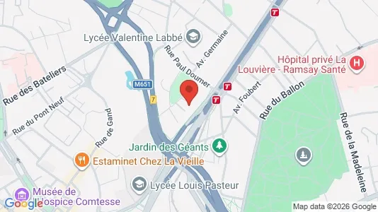 Apartments for rent i Lille - kort over placeringen