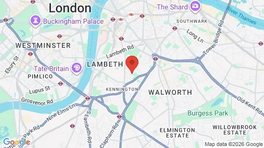 Houses for rent i London SE11 - kort over placeringen