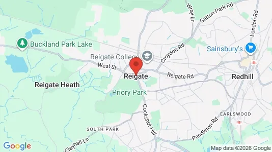 Houses for rent i Reigate - Surrey - kort over placeringen
