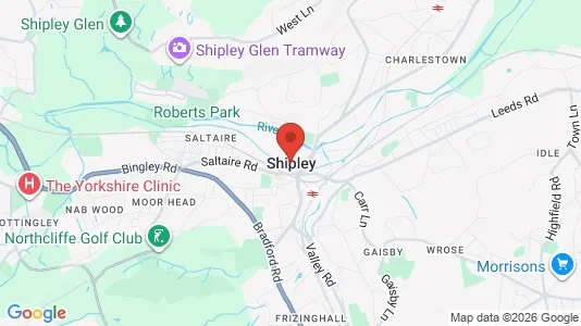 Houses for rent i Shipley - West Yorkshire - kort over placeringen