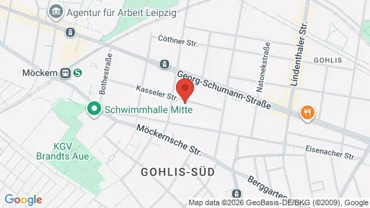 Apartments for rent i Leipzig - kort over placeringen