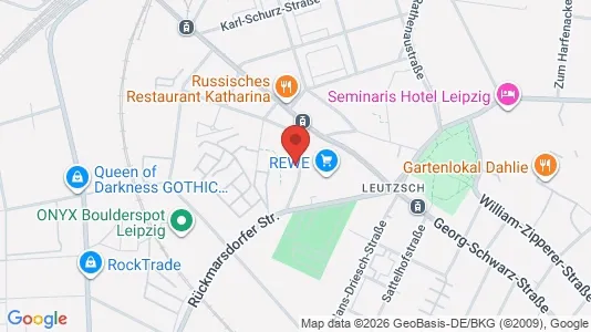 Apartments for rent i Leipzig - kort over placeringen