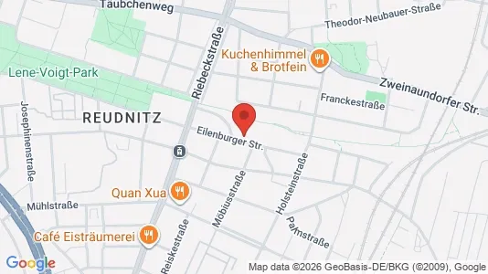Apartments for rent i Leipzig - kort over placeringen