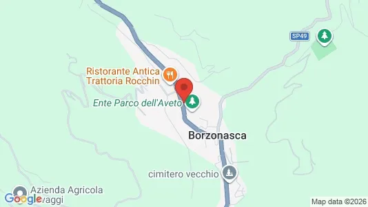 Apartments for rent i Borzonasca - kort over placeringen