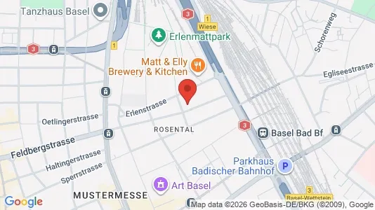 Apartments for rent i Basel-Stadt - kort over placeringen