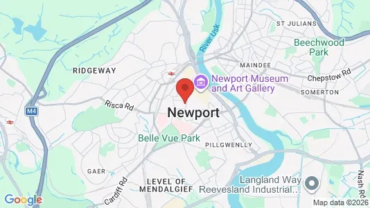 Houses for rent i Newport - Gwent - kort over placeringen