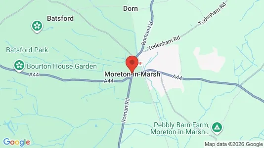 Houses for rent i Moreton-in-Marsh - Gloucestershire - kort over placeringen