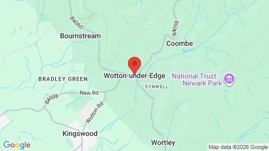 Houses for rent i Wotton-under-Edge - Gloucestershire - kort over placeringen