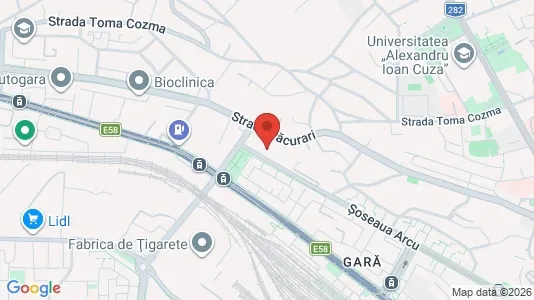 Apartments for rent i Iaşi - kort over placeringen
