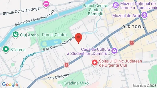 Apartments for rent i Cluj-Napoca - kort over placeringen