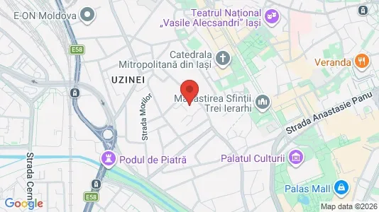 Apartments for rent i Iaşi - kort over placeringen