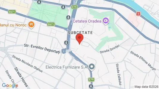 Apartments for rent i Oradea - kort over placeringen