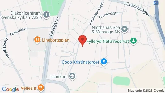 Apartments for rent i Växjö - kort over placeringen