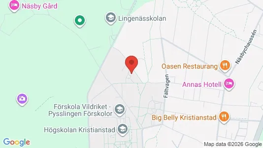 Rooms for rent i Kristianstad - kort over placeringen