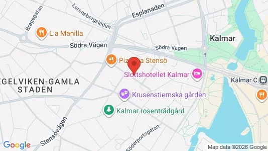 Apartments for rent i Kalmar - kort over placeringen