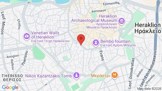 Apartments for rent i Heraklion - kort over placeringen