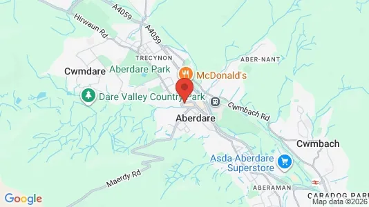 Houses for rent i Aberdare - Mid Glamorgan - kort over placeringen