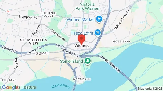 Houses for rent i Widnes - Cheshire - kort over placeringen