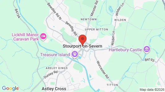 Apartments for rent i Stourport-on-Severn - Worcestershire - kort over placeringen