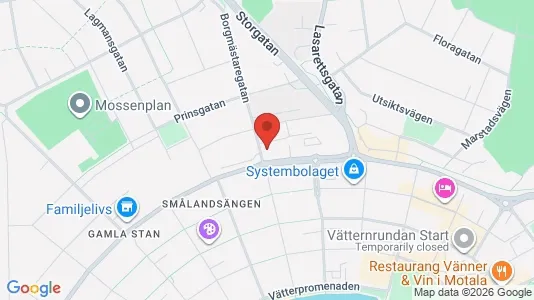 Apartments for rent i Motala - kort over placeringen