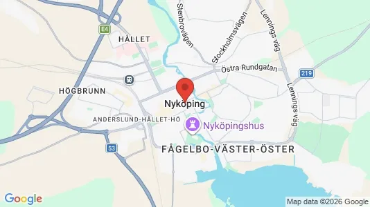 Houses for rent i Nyköping - kort over placeringen